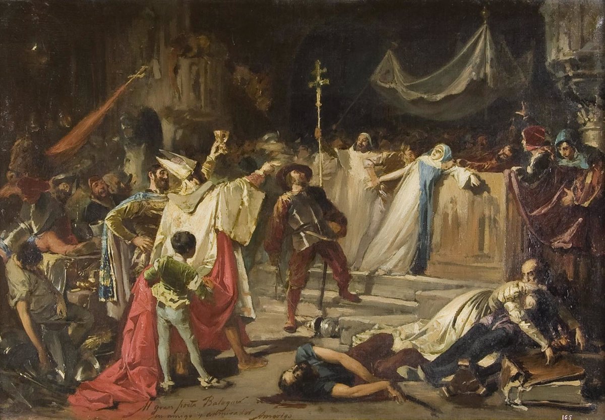 Cuadro del saqueo de Roma por el ejército de Carlos Rey Emperador